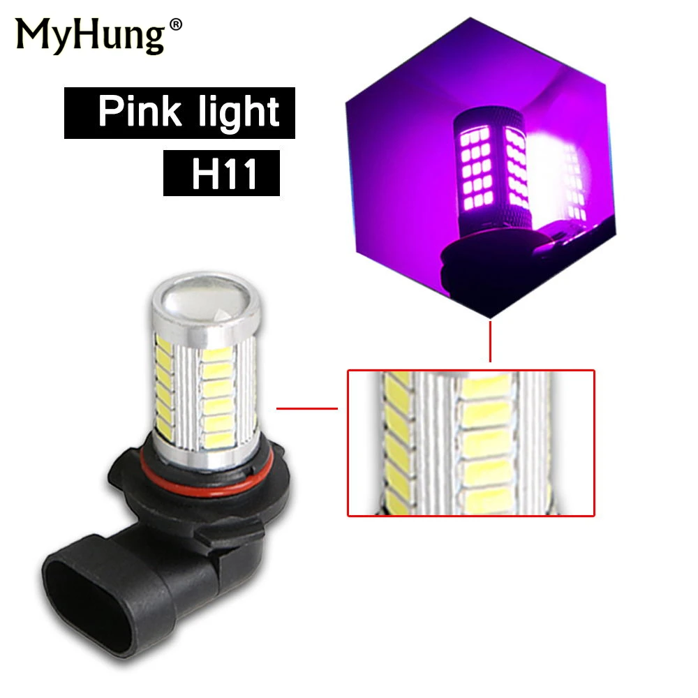 2 шт. H11 33 SMD 5630 Светодиодный 14 Вт 1000LM 6000 К лампы фар Противотуманные фары дневные