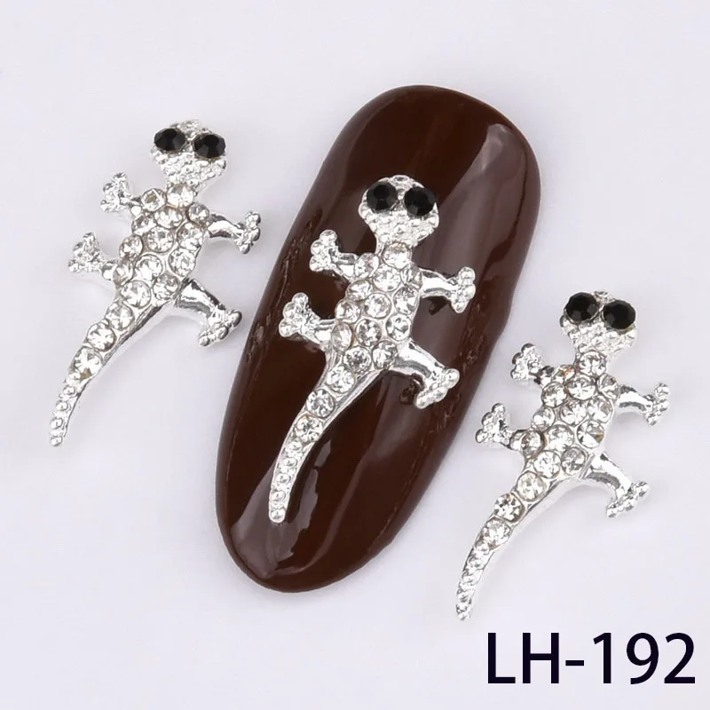LH-192 10 шт животные 3D украшения для ногтей, змея утка бабочка лиса Сова гламурный сплав маникюрный орнамент, аксессуары для ногтей LH190-201 - Цвет: LH-192
