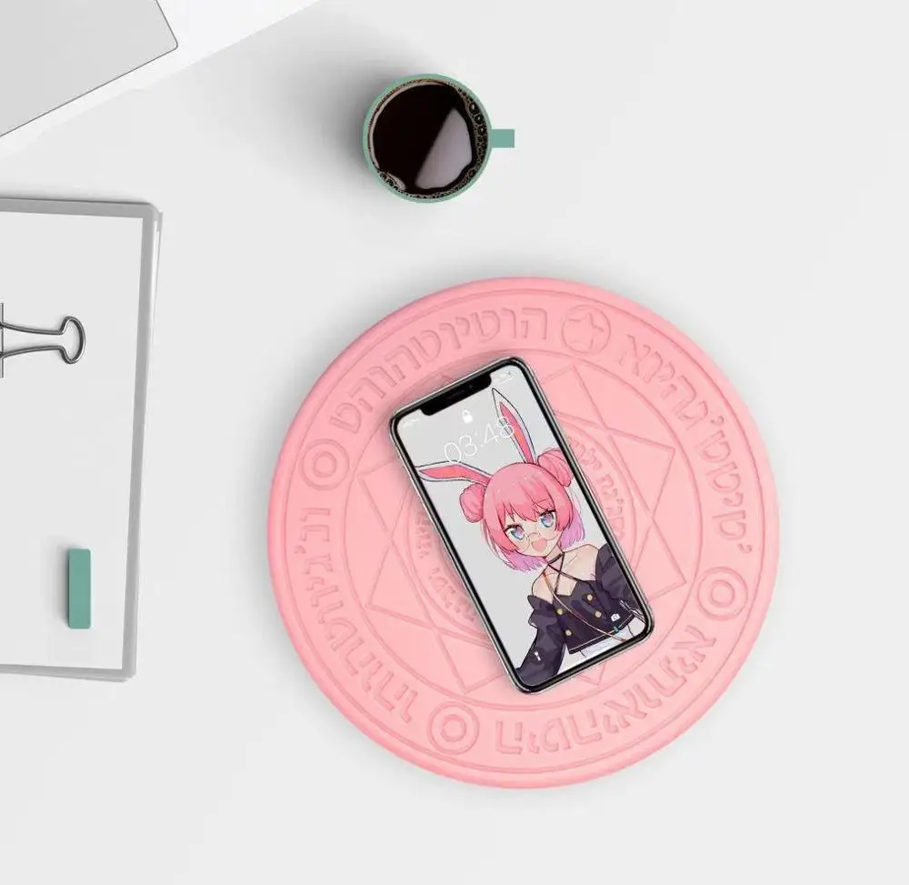 Magic Circle Беспроводное зарядное устройство Qi Беспроводная Быстрая зарядка для iPhone X XS 8 samsung Xiaomi Redmi huawei Honor