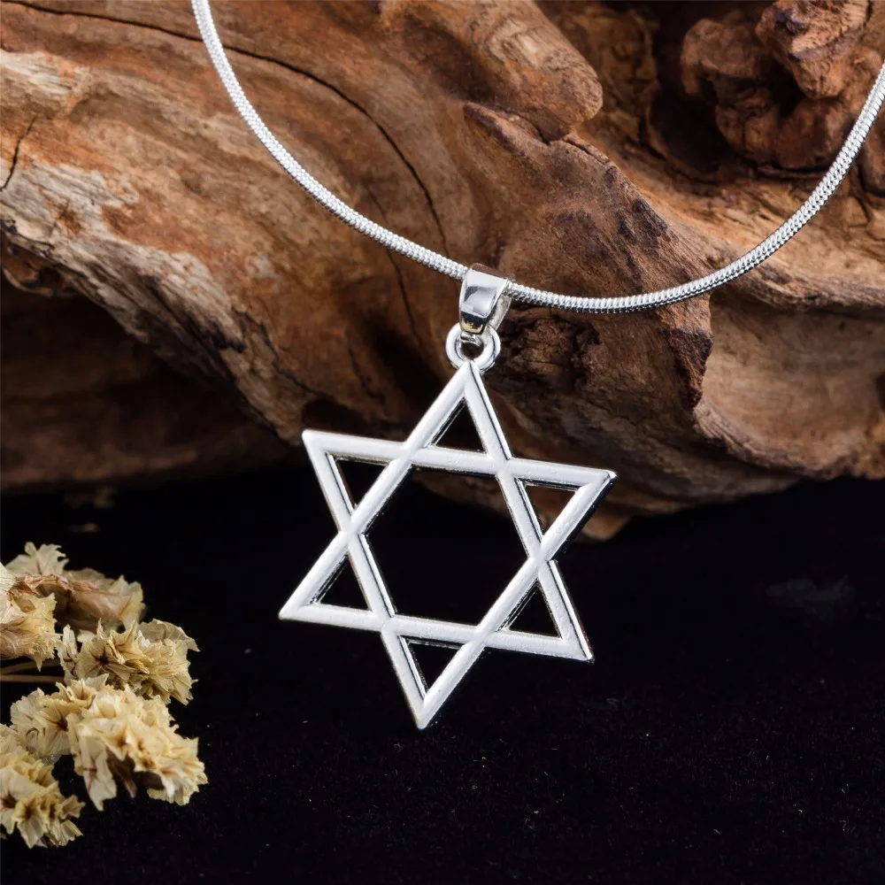 Fishhook ювелирные изделия Звезда Давида кулон змея цепочка ожерелье для женщин и