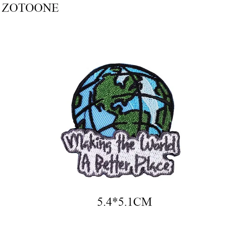 ZOTOONE гладить по с буквами в цветочном узоре и патчи для рюкзак одежды вышивкой