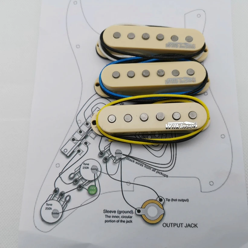 Wilkinson WVS одна катушка Alnico5 Pickups St Style электронная гитара пикапы желтый 1 комплект +