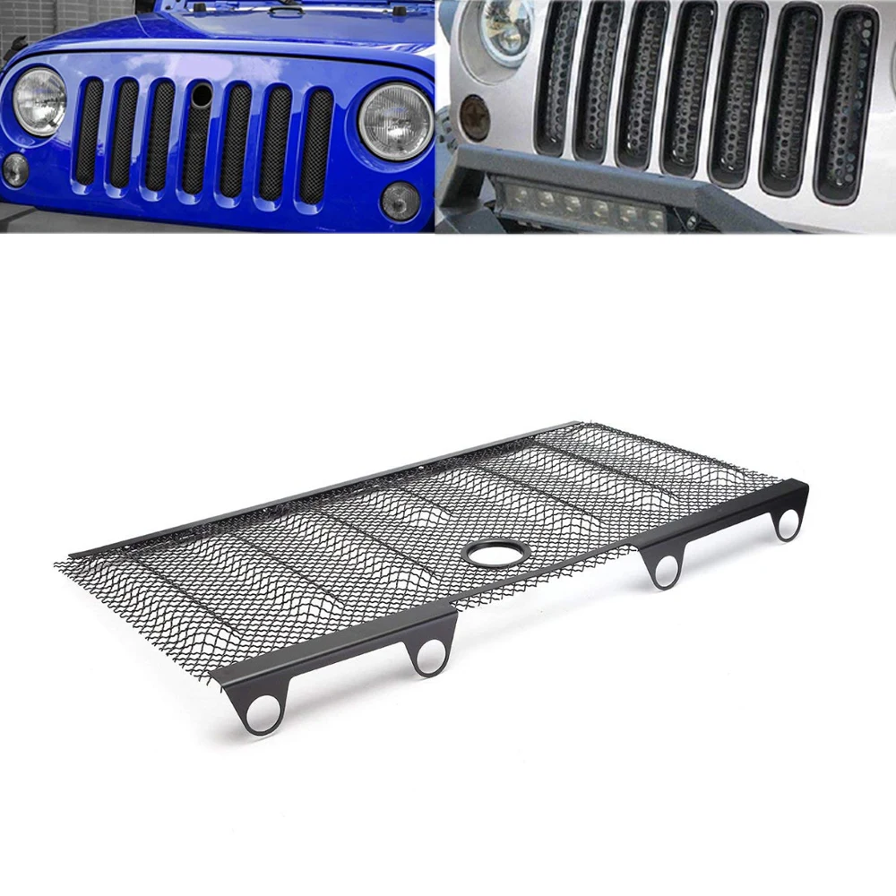 Черная автомобильная гоночная решетка для Jeep Wrangler JK JKU Unlimited 2007 2015 пикап радиатор
