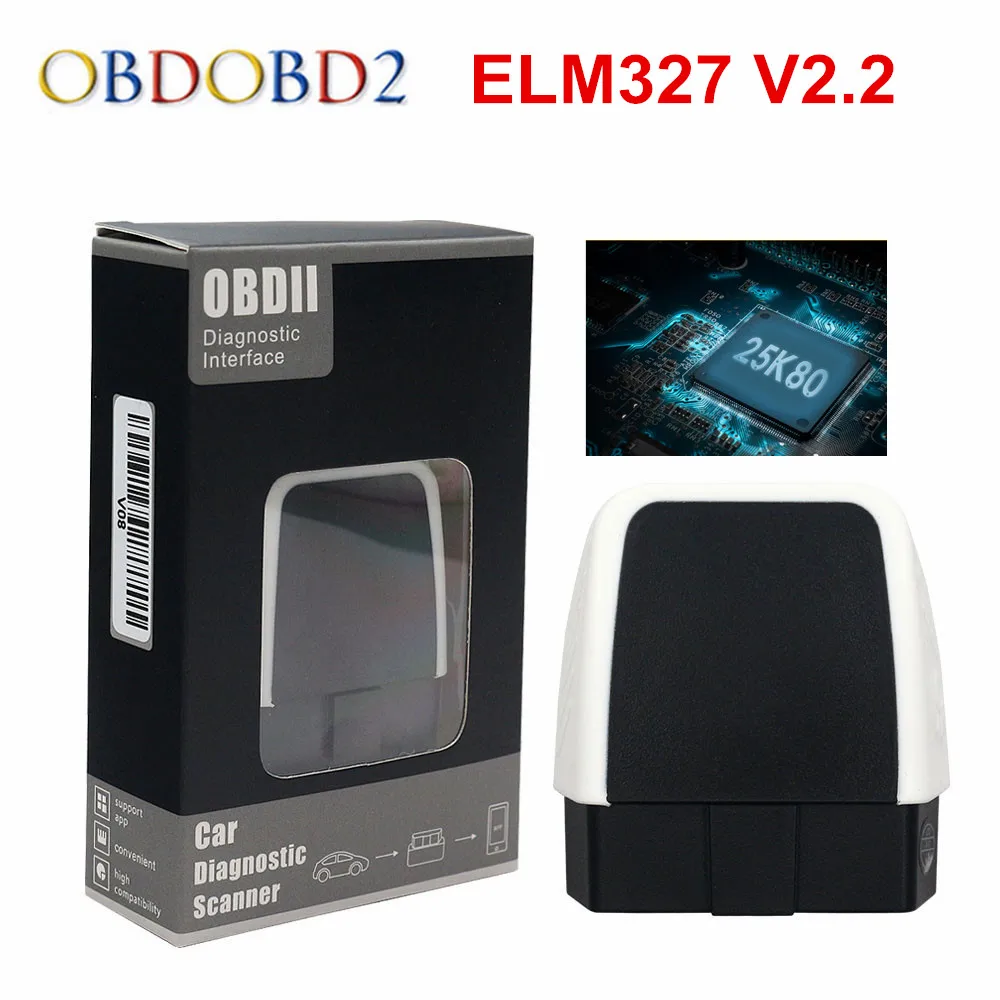 Лучший V08 ELM327 Bluetooth 4 0 HW V2.2 PIC18F25K80 ELM 327 для Android/IOS/Windows поддерживает все функции OBD2