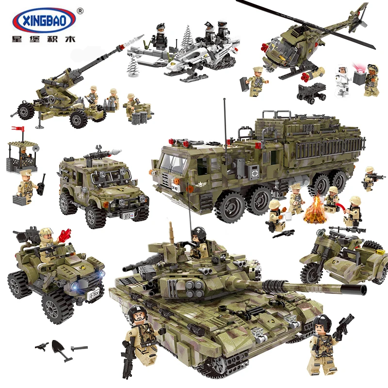 Город Lepins Военная серия мировая война 2 строительные блоки Armys кубики Moc WW2 Gi Joe