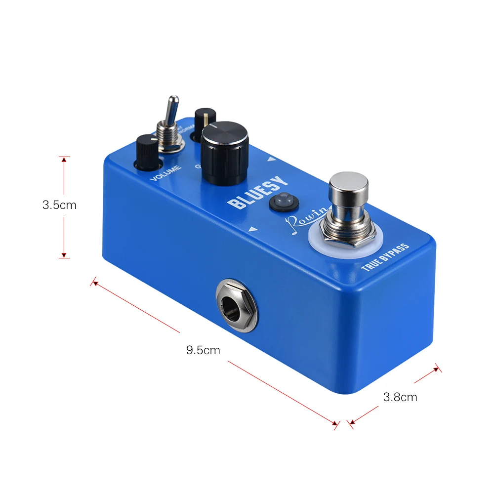 Rowin LEF 321 Bluesy педаль для гитары Блюз гитарного эффекта овердрайв корпус из