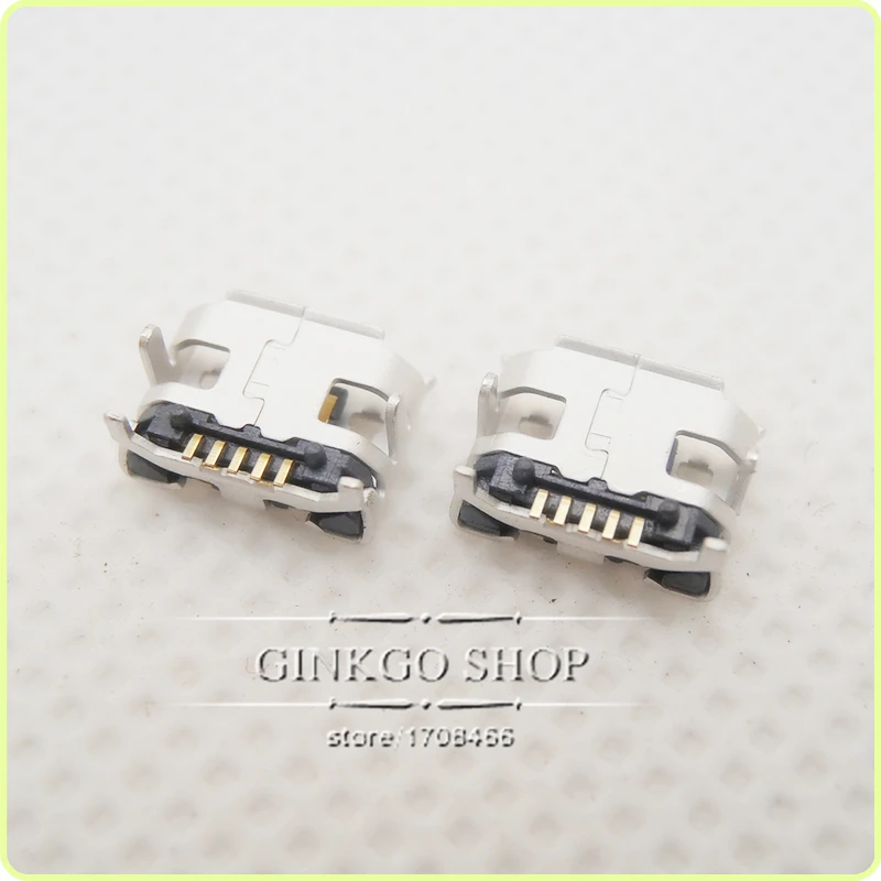 1000 шт./лот Micro 5P USB разъем 4 фута DIP Big Ox horn|micro usb jack connector|micro socket connectormicro connector |