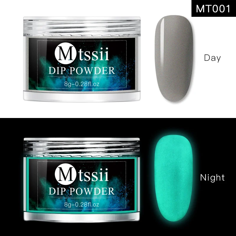 Неоновый Mtssii 8 г фосфорный погружающийся светящийся порошок украшения для ногтей флуоресцентный блеск светящийся пигмент Пыль УФ гель лак освещенный - Цвет: S03693