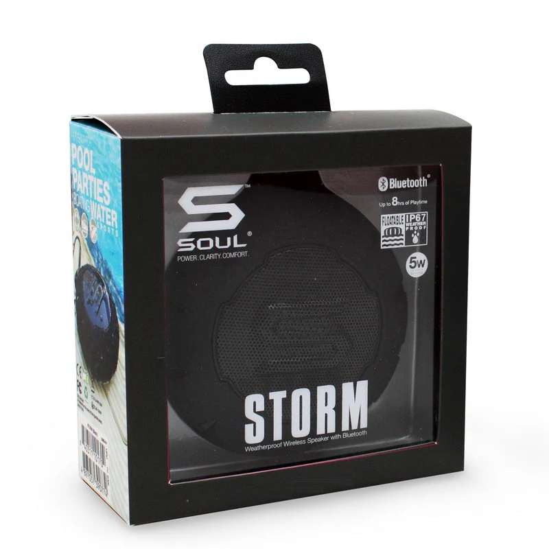 Soul шторм открытый мини Водонепроницаемый Bluetooth Беспроводной Портативный Динамик