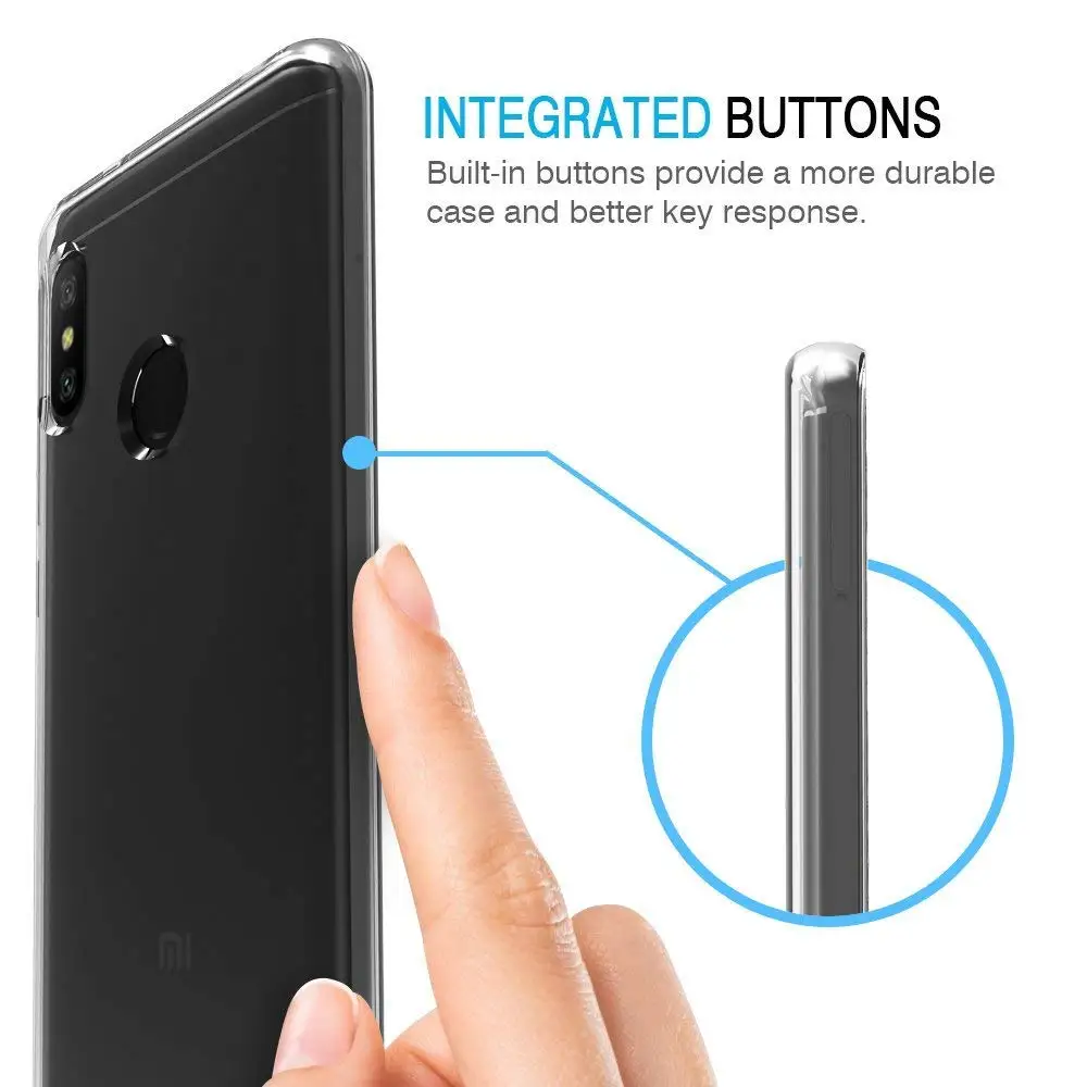 Для Xiaomi Redmi Mi A2 Lite для 6 Pro 5 84 дюймов Мягкий Силиконовый ТПУ резиновый гелевый