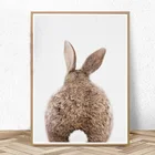 Детский Настенный постер с изображением кролика и хвоста
