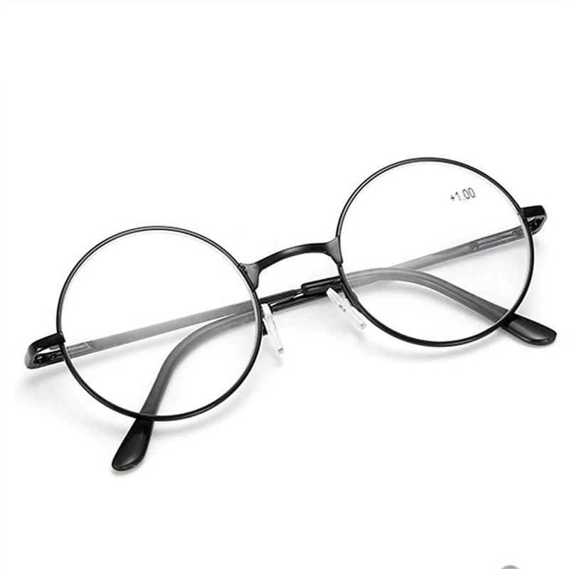 

Zilead Retro Round Reading Women&Men Glasses Metal Presbyopic Glasses Myopic Lens Eyewear Glasses+1.0+1.5+2.0+2.5 +3.0 +3.5 +4.0