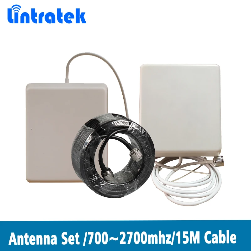 Уличная/Внутренняя антенна 700 ~ 2700 МГц кабель 15 м для 2G 3G 4G CDMA GSM DCS PCS WCDMA LTE 2600