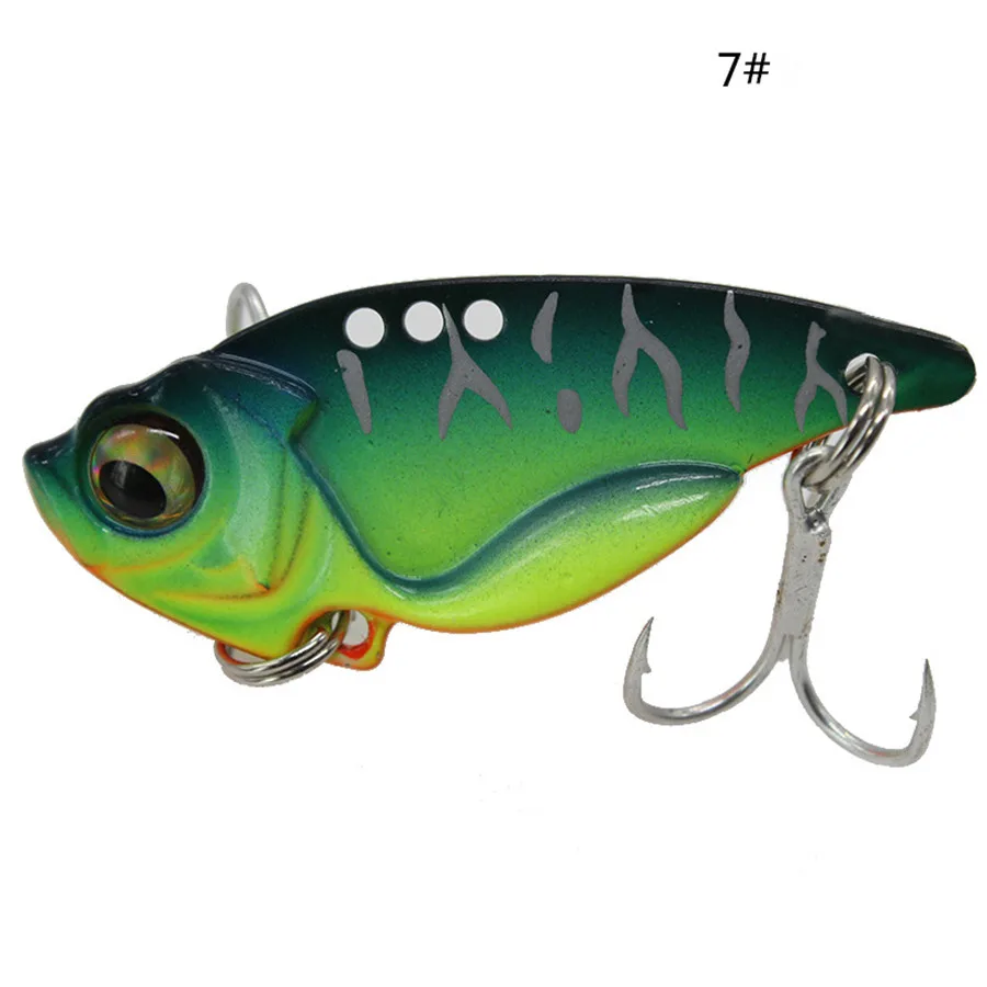 45mm11g металлическая вибрационная приманка для морской рыбалки VIB Blade Jig, жесткая Тонущая приманка, искусственный вибратор, приманка - Цвет: 7