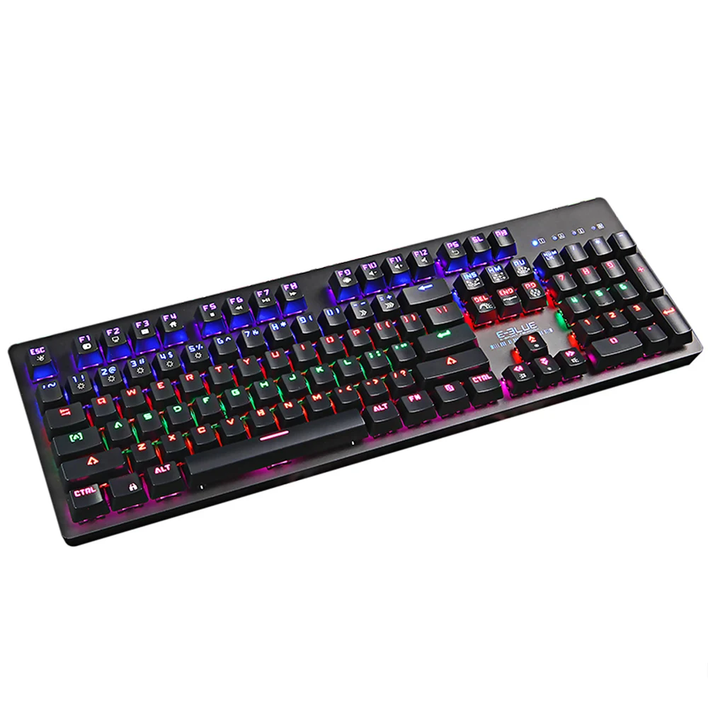 E 3LUE k757 механическая клавиатура для геймеров с красочными светодиодные Подсветка