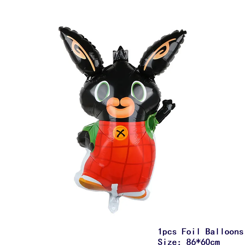 1pcs 1 шт. 86*60 см Bing Bunny Sula слон фольги воздушный шар мультфильм кролик воздушные шарики в виде животных игрушки для детей день рождения воздушные шары для украшения - Цвет: 1pcs