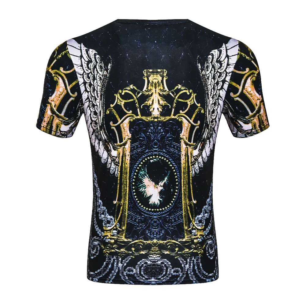 Тяжелый металл Летний стиль футболка 3D печать дизайнер Темные Ангелы Забавные