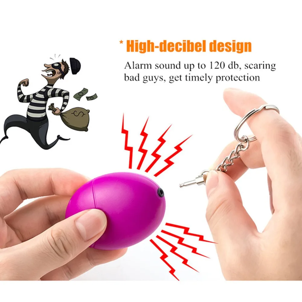 1 шт. SOS сигнализация для самозащиты брелок персональная сирена женщин защита от
