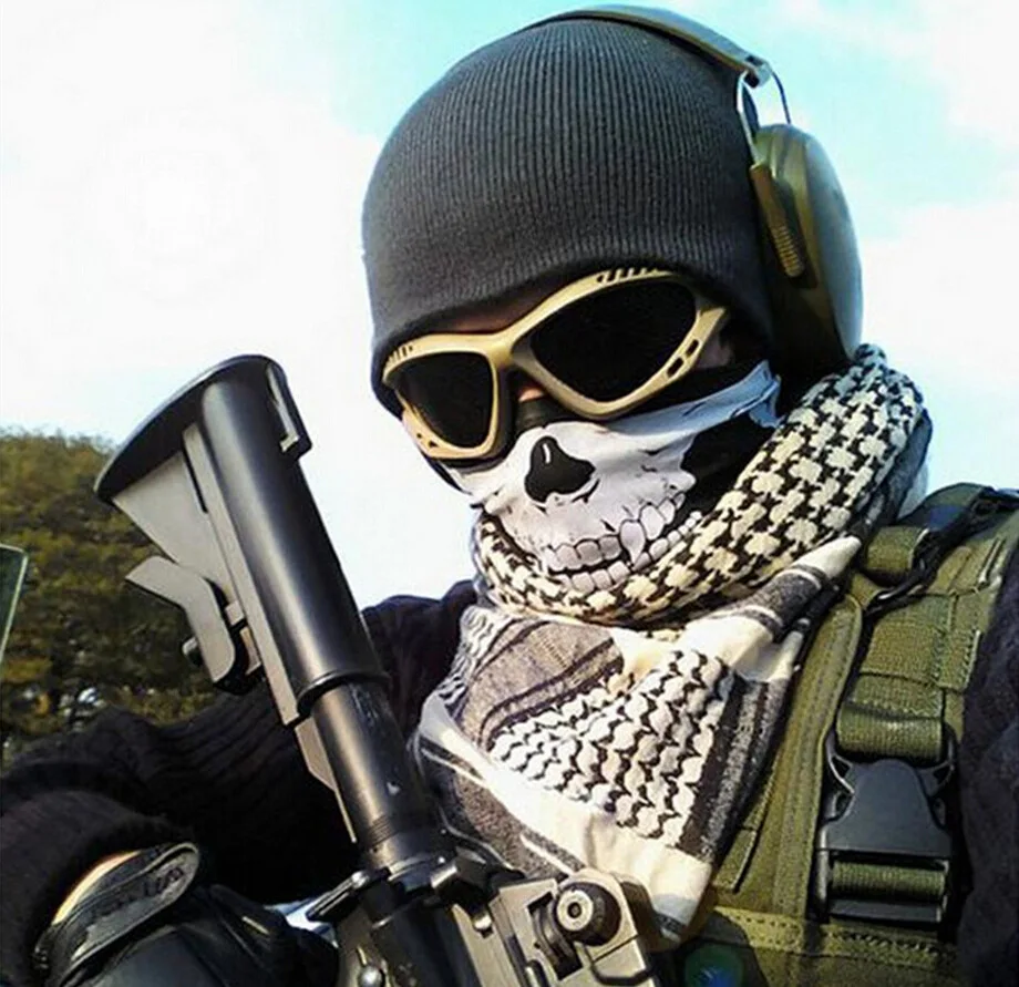 Мужская и женская крутая маска с черепом для взрослых Многофункциональный