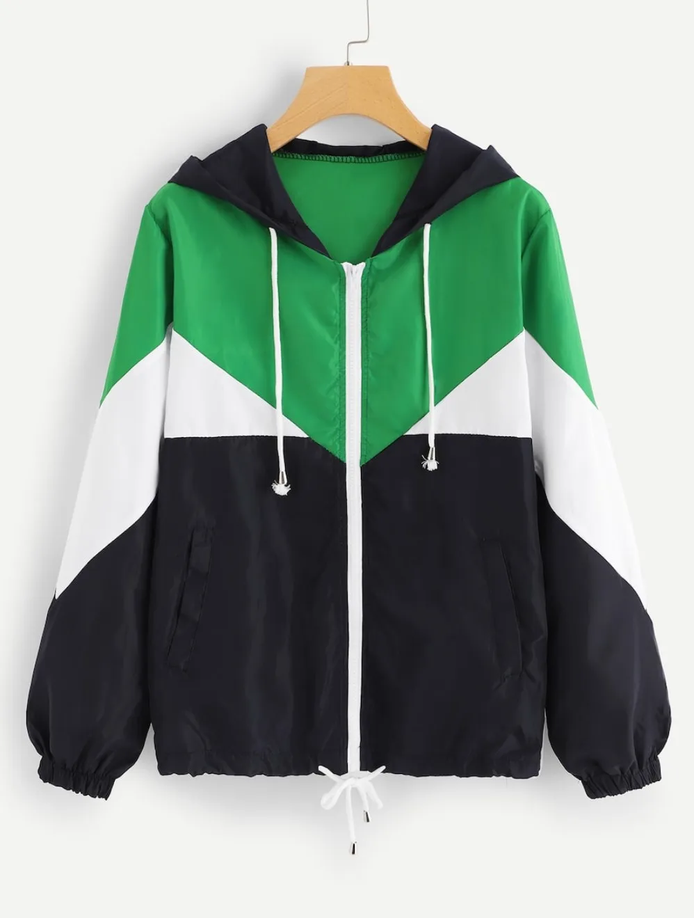 Сезон весна-осень новое Цвет-Цвет ed нерегулярные шляпа-клипса застежка куртка на