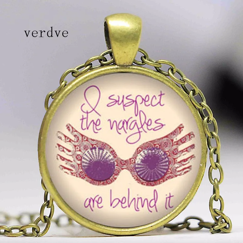 

VERDVE New 1 unids Necklace Luna Lovegood're sane as I HP A3773 Crystal Necklace Cabochon Necklace
