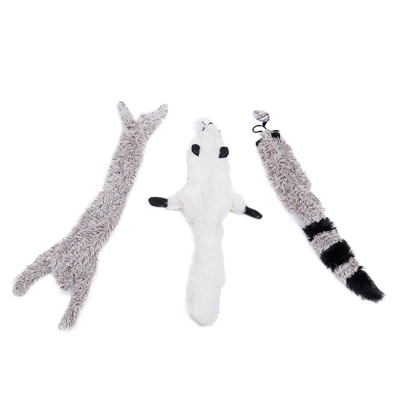 Funny Pet Dog Squeak Toys Stuffed Animals Pet Toys Plush Puppy Honking Squirrel for Dogs Cat Chew Squeaker Squeaky Toys for Pets