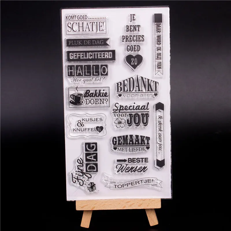 Голландское слово прозрачная ясность здоровье силиконовые штампы Сделай Сам