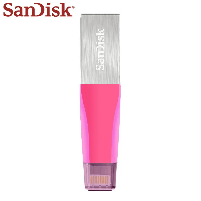 

USB флеш-накопитель Sandisk IXpand, металлический флеш-накопитель с разъемом Lightning для iPhone, iPad, iPod, OTG, USB 3,0, 128 ГБ, 64 ГБ