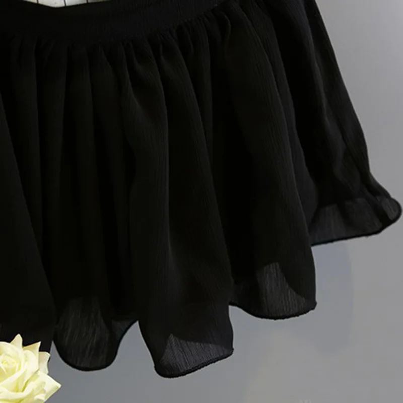 Новинка лета 2019 элегантный Черно-белый костюм для девочек среднего возраста