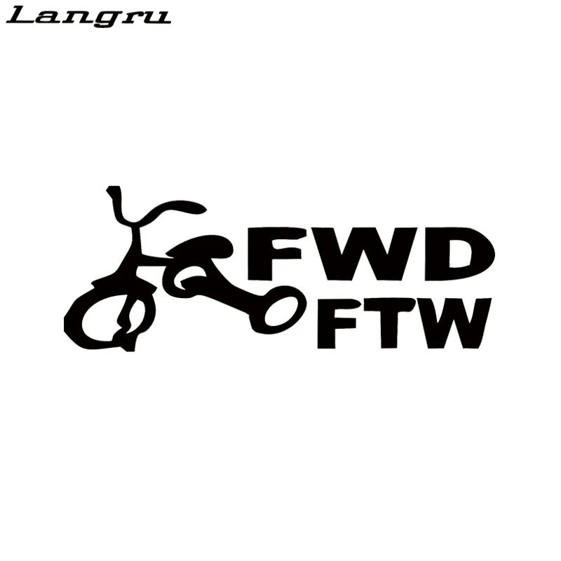 Langru горячая Распродажа Fwd Ftw Передняя колесная наклейка забавная Автомобильная