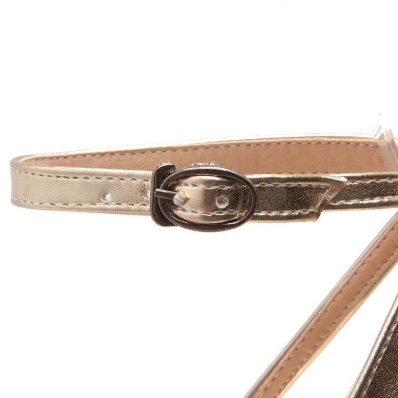REAVE CAT/большие размеры 34-47; женские босоножки; новые летние офисные женские туфли-лодочки на высоком каблуке с ремешком и пряжкой; пикантная женская обувь; mujer; цвет золотистый, серебристый