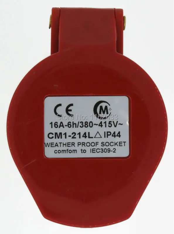 16A 3P E 4 pin 380 415V IP44 214L трехфазный splashproof промышленный соединитель муфта с кабельным
