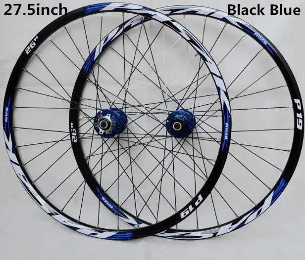 27 5inch black blue PASAK MTB горный велосипед передние 2 задние 4 герметичные подшипники ступицы колеса диски - Цвет: 27 5inch black blue