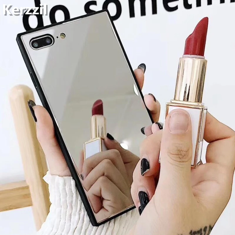 Kerzzil зеркальный чехол из закаленного стекла для телефона iPhone 11 Pro X XR XS MAX