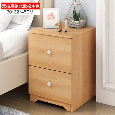2 drawer-Wood color Современная мебель для спальни тумбочки прикроватный шкаф для хранения простой многофункциональный ящик для хранения Маленький комод mx6241147 - Цвет: 2 drawer-Wood color