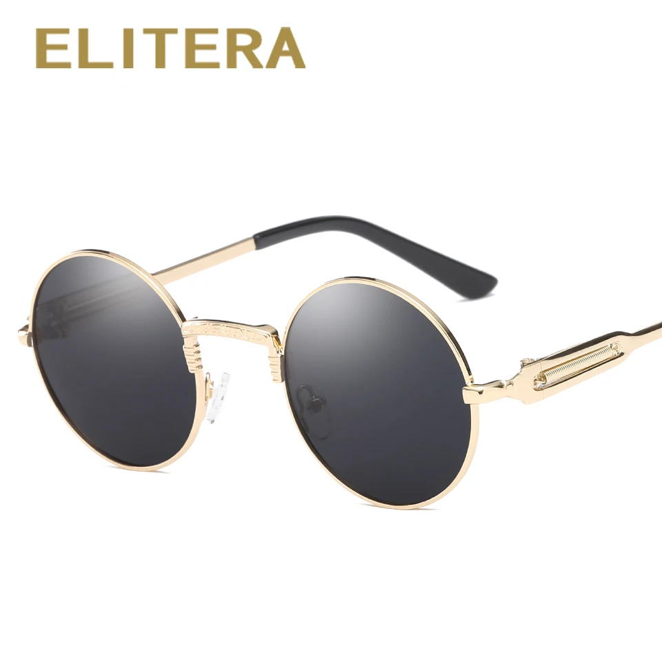 Бренд ELITERA дизайнерские готические солнцезащитные очки в стиле стимпанк мужские