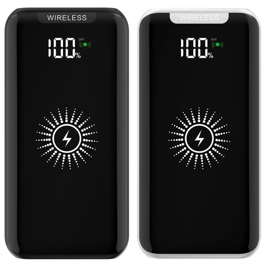 2 в 1 портативный 10000 мАч банк питания USB умное Беспроводное зарядное устройство