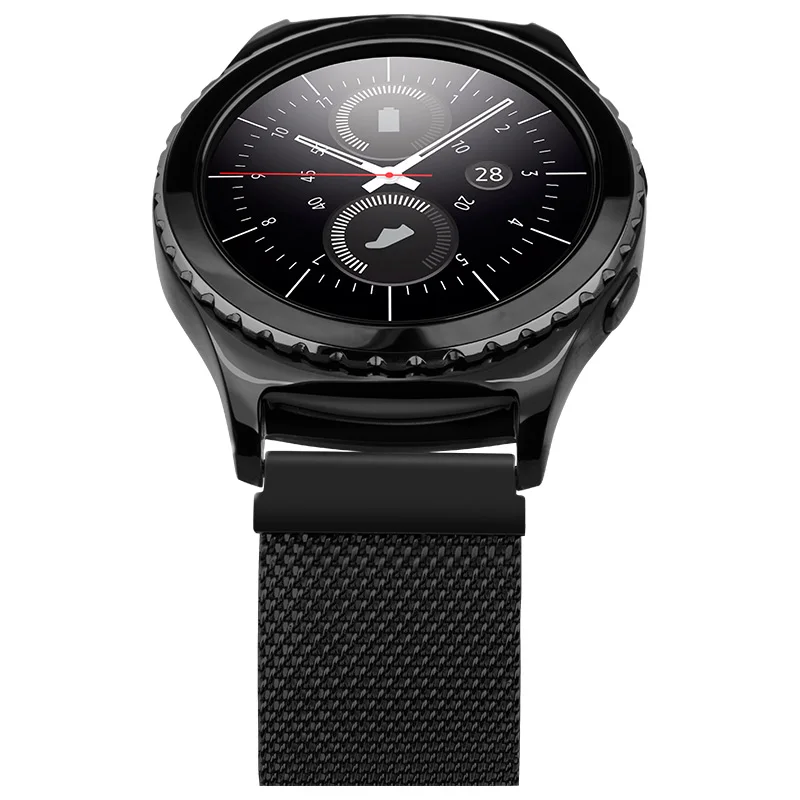 Миланский ремешок для samsung Galaxy active 42/46 мм gear s3 20 мм для S2 Classic watch gear S3 22 мм ремешок для часов 16 18 24 мм