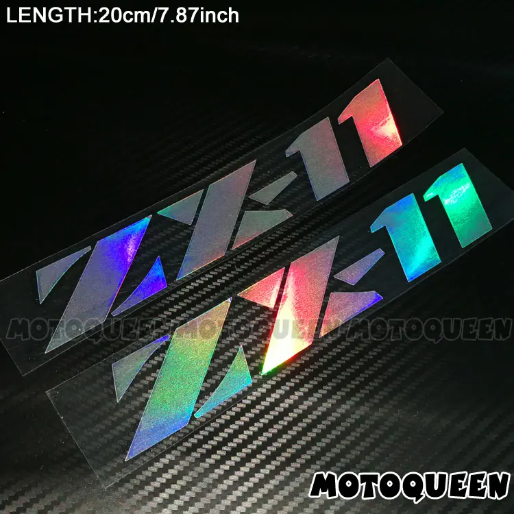 ZX-11 Laser Мотоцикл Светоотражающие танк колодки обтекатель наклейки для Kawasaki ZX-RR VERSYS 1400GTR Z300 Z1000 Z750 ZZR600 ZZR1400 ZXR750 - Цвет: ZX-11 Laser
