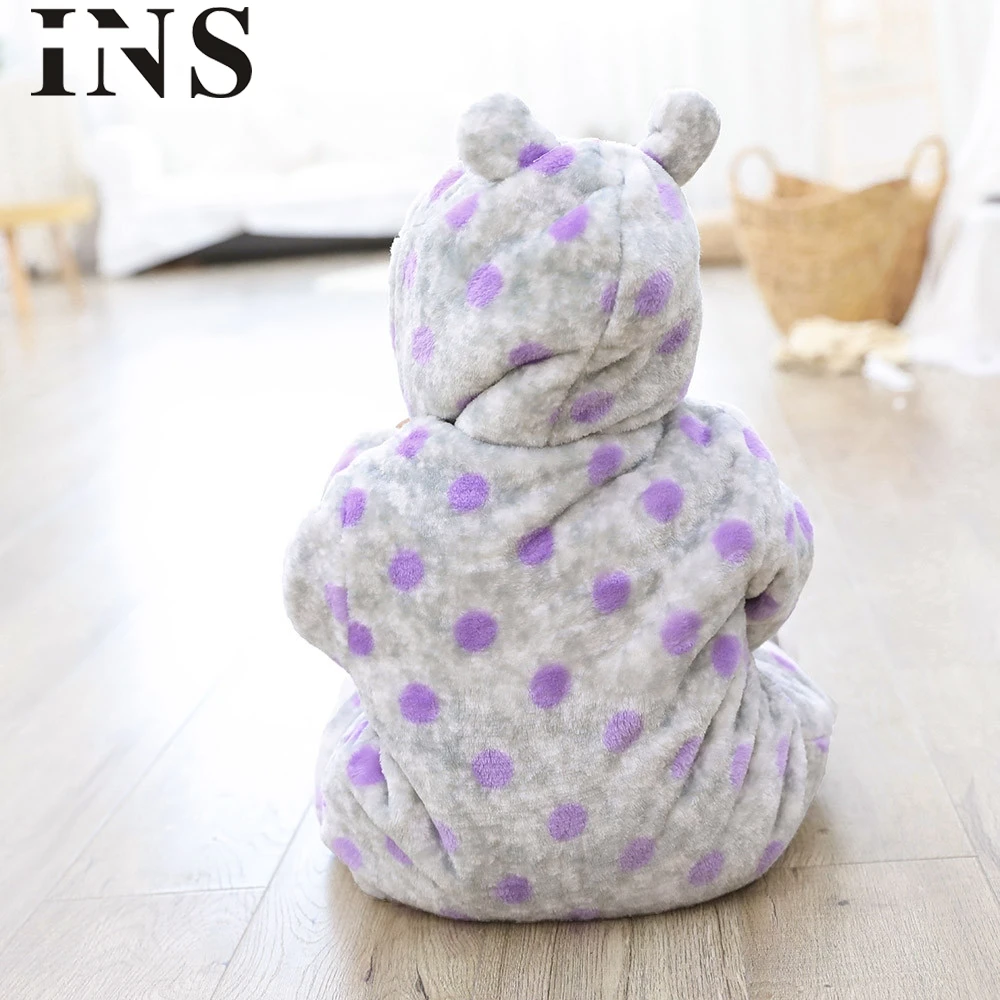 2018 новый модный детский комбинезон с капюшоном и длинными рукавами для маленьких