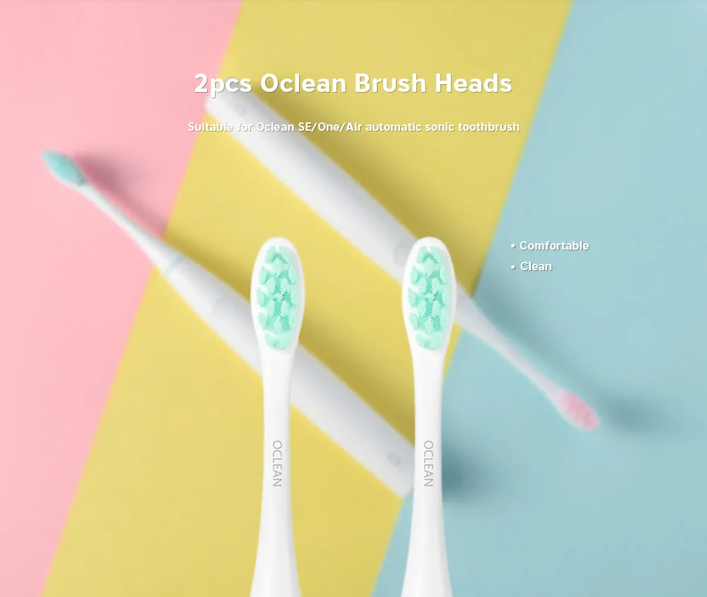 2 шт Oclean SE/One/Air сменные насадки для щетки Автоматическая электрическая звуковая зубная щетка Глубокая очистка насадка для зубной щетки z2