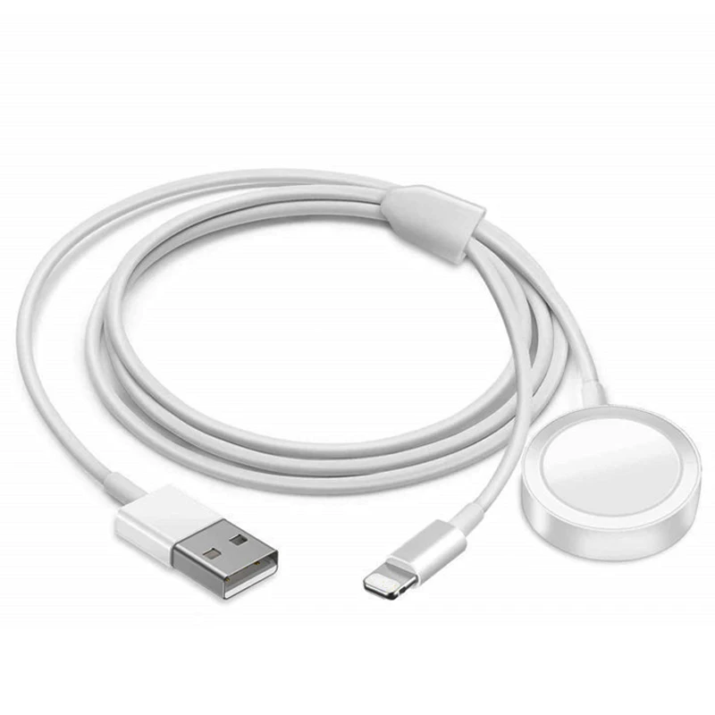 2 in 1 Charger Cable Беспроводное зарядное устройство для iPhone X XR 6 7 8 Plus Apple Watch Series 1 2 3 4 Магнитный зарядный кабель 2 в 1 3,3 футов/1 метр - Тип штекера: 2 in 1 Charger Cable