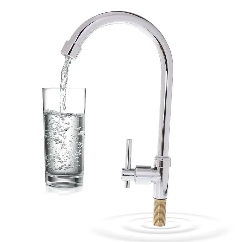 Кухонный 1/2 &quotсоединяющий кран для раковины гусиная шея одинарный холодной воды