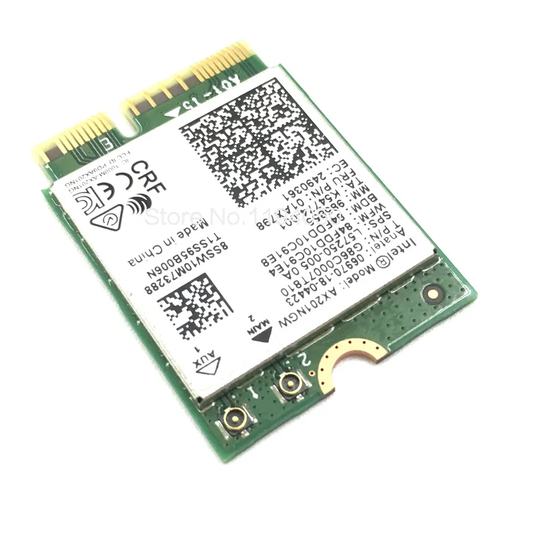 Intel Wi Fi 6 AX201 Bluetooth 5 0 Dual Band 2 4G/5G Wireless NGFF Button E CNVi Wifi Card AX201NGW 4 ГГц/5G hz 802.11ac / ax|Сетевые