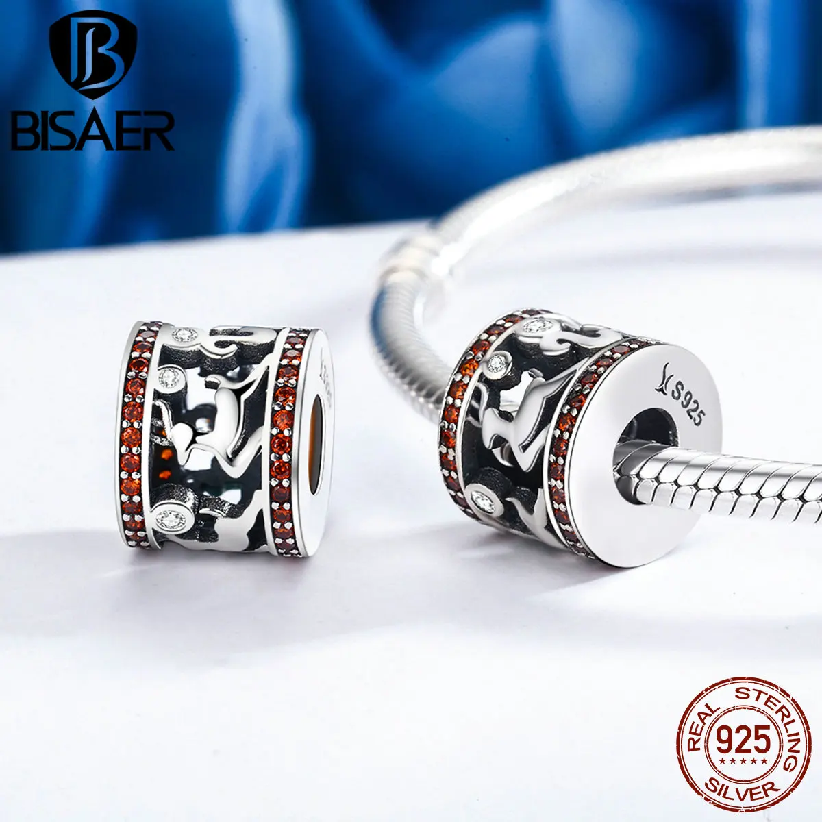 Подлинный 925 пробы Серебряный сладкий памяти о Рождество бисер Подходит BISAER Аутентичные оригинальные браслеты ювелирные изделия подарок ECC439