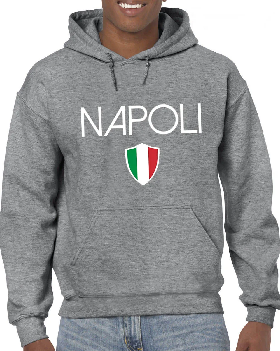 

New Brand Clothing O Neck Boy Cotton Men Hoodies Napoli Italian Flag Naples Italy Soccers Souvenir Sweatshirt