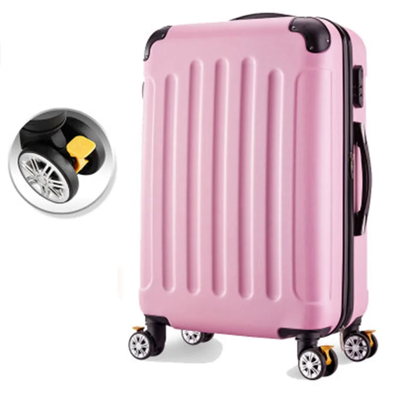 suitcase Чемодан на колёсиках, 26 дюймов, Женский дорожный костюм, чехол на колесиках, чехол на колесиках, сумка для путешествий, 20 дюймов, сумка для багажа - Цвет: suitcase