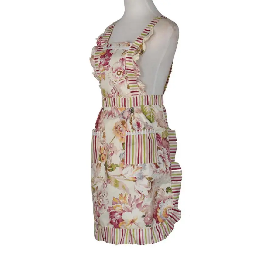 Прочный Лидер продаж Прямая поставка Женский Фартук из хлопка для готовки фартук