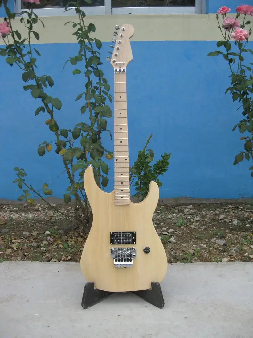 

Free shipping Chavel unfinished guitar no paiting basswood body