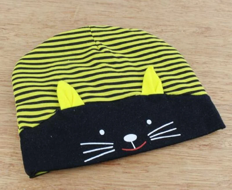 Хлопковая детская шапка в форме котенка шапки для маленьких мальчиков и девочек